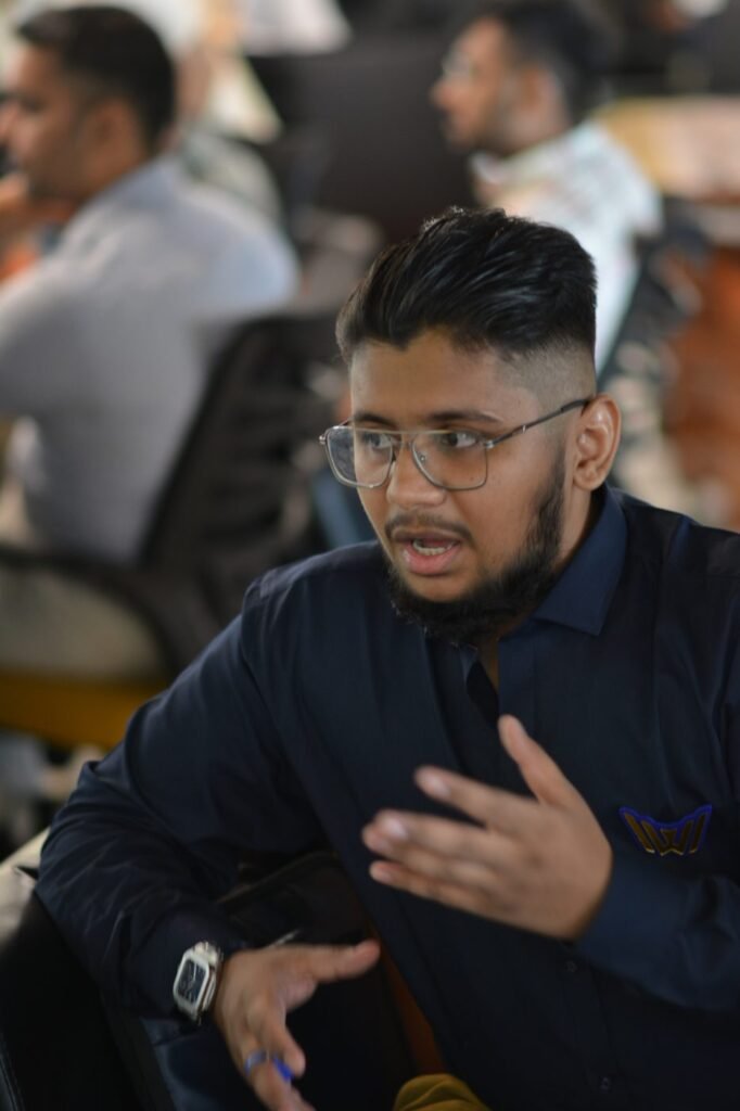 Ibrahim Tariq in conversation at WordCamp Islamabad 2025